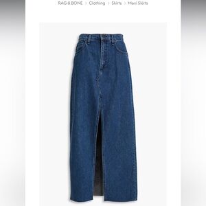 rag & bone Avery denim Maxi Skirt